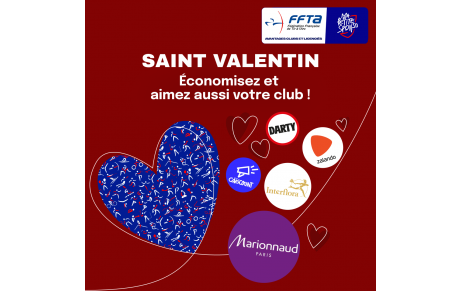 Saint-Valentin : faites plaisir à votre moitié et soutenez notre club !